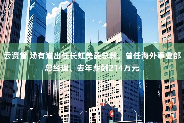 云资管 汤有道出任长虹美菱总裁，曾任海外事业部总经理、去年薪酬214万元